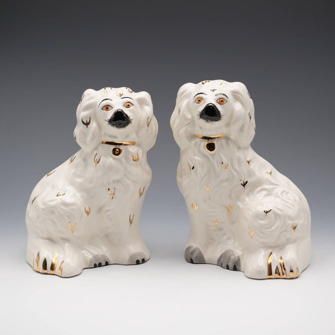 英國老式 Beswick 貝斯維克 史塔福郡犬 1378-6 高度 13.5 公分