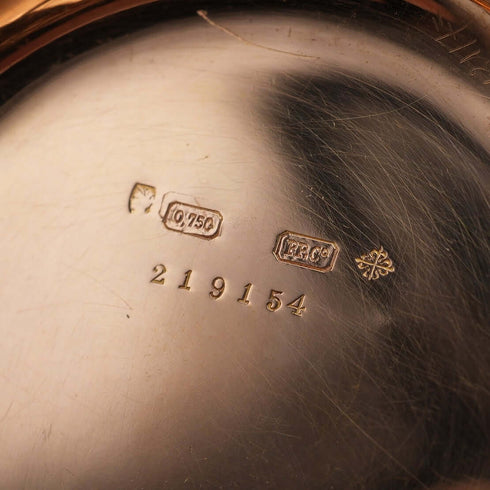 Circa 1898 Switzerland Patek Philippe Pocket Watch K18 Solid Gold Open Face In good working order