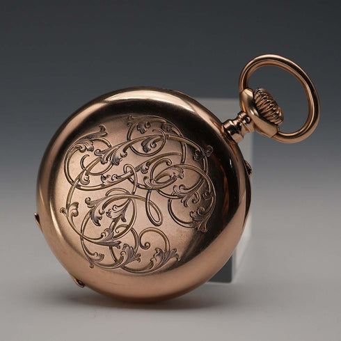 Circa 1898 Switzerland Patek Philippe Pocket Watch K18 Solid Gold Open Face In good working order