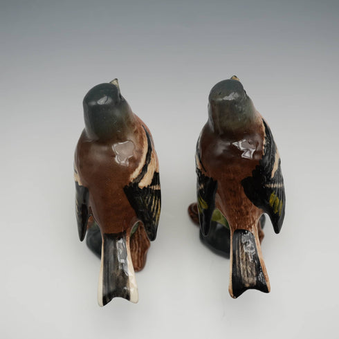 英国ヴィンテージ Beswick ベズウィック ズアオアトリ フィギュリン 2体セット(No.991)