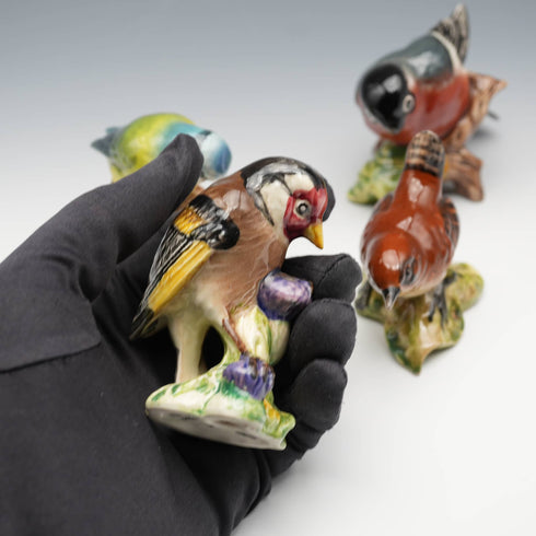 英國復古 Beswick 貝斯維克小鳥擺件 4入套組
