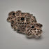Vintage Black Onyx & Marcasite Sterling Silver Large Brooch 12.1g