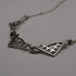 UK Vintage Sterling Silver Rennie Mackintosh Triple Drop Necklace 42cm 8g