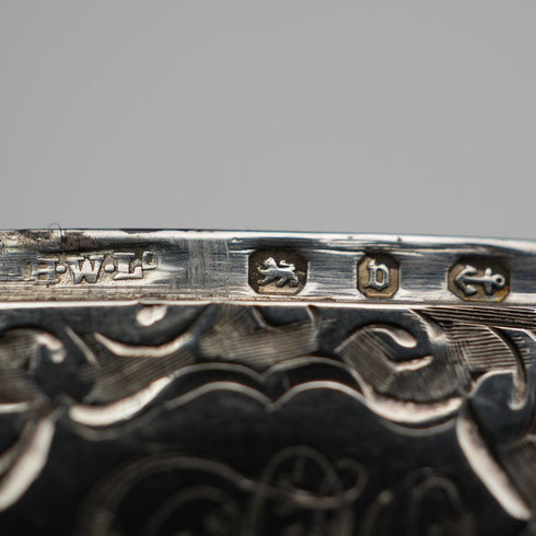 1895 Antique British Sterling Silver Vesta Case 17g by Henry Williamson Ltd