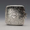1901 British Antique Sterling Silver Curved Vesta Case for Left-Handed Users 38g Hilliard & Thomason
