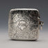1901 British Antique Sterling Silver Curved Vesta Case for Left-Handed Users 38g Hilliard & Thomason