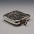 1901 British Antique Sterling Silver Curved Vesta Case for Left-Handed Users 38g Hilliard & Thomason