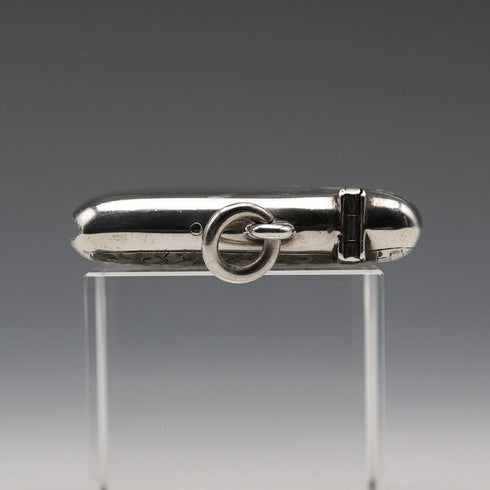 1897 British Antique Sterling Silver Vesta Case 30g William Harrison Walter