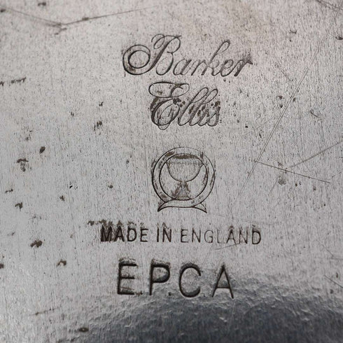British Vintage Silver Plate Oval Dish by Barker Ellis