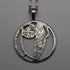 British Vintage Sterling Silver Mackintosh Rose Pendant with Sterling Silver Chain