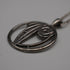 British Vintage Sterling Silver Mackintosh Rose Pendant with Sterling Silver Chain