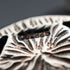 British Vintage Sterling Silver Mackintosh Rose Pendant with Sterling Silver Chain