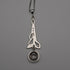 English Vintage Sterling Silver Glasgow Rose Pendant with Sterling Silver Chain