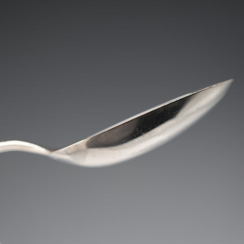 1899 Antique British Sterling Silver Tea Spoons (3) & Sugar Tongs Set, Total 76g by Gilmour&Watson