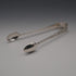 1899 Antique British Sterling Silver Tea Spoons (3) & Sugar Tongs Set, Total 76g by Gilmour&Watson