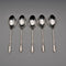 1960 UK Vintage Sterling Silver Teaspoon Set of 5, Total 63g, Turner & Simpson