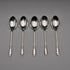 1960 UK Vintage Sterling Silver Teaspoon Set of 5, Total 63g, Turner & Simpson