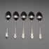 1960 UK Vintage Sterling Silver Teaspoon Set of 5, Total 63g, Turner & Simpson