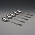 1960 UK Vintage Sterling Silver Teaspoon Set of 5, Total 63g, Turner & Simpson