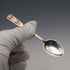 1958 English Vintage Sterling Silver Enamel Coffee Spoons, Set of 6, Total 61g, Turner & Simpson