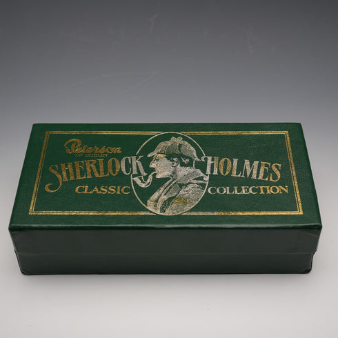 Ireland Peterson's Sherlock Holmes "The Original" Bulldog Pipe Sterling Silver Decoration Full Set Mint Condition