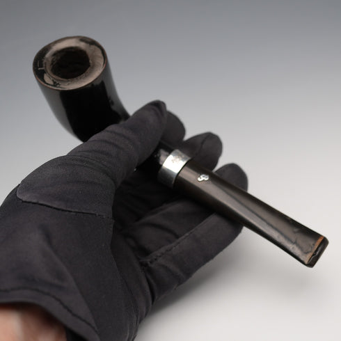 Vintage Ireland Peterson's CARA Smoking Pipe Sterling Silver Accents