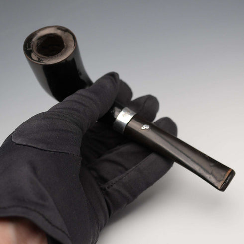 Vintage Ireland Peterson's CARA Smoking Pipe Sterling Silver Accents