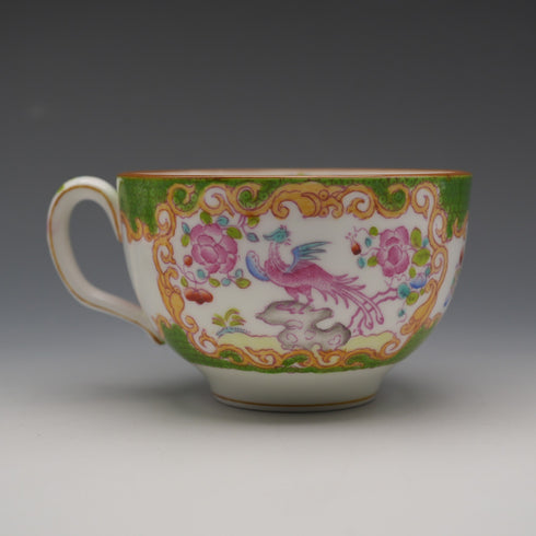 英國古董 Minton 綠色鬥雞杯碟