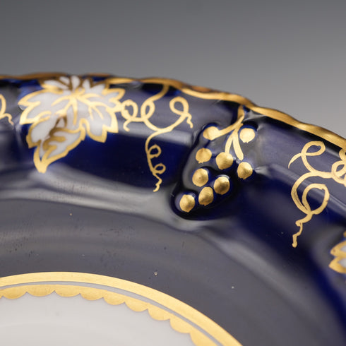 UK Vintage Royal Crown Derby "Vine Cobalt" Cup & Saucer