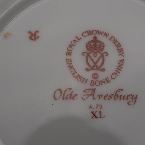 1977 United Kingdom Royal Crown Derby "Old Avesbury" Bone China Small Plate, 145mm Diameter