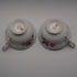 UK Vintage Paragon "Rockingham Green" Teacup Trio Pair