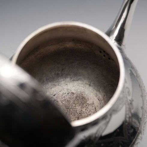 約1880年 英國古董鍍銀茶壺 製造商不詳