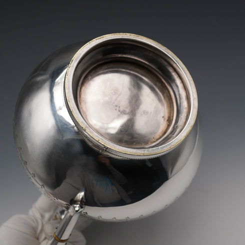約1880年 英國古董鍍銀茶壺 製造商不詳