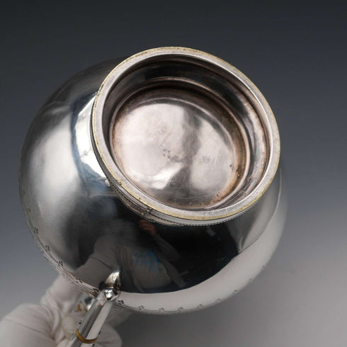 約1880年 英國古董鍍銀茶壺 製造商不詳