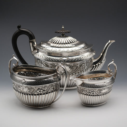 約1900年 英國古董鍍銀茶具 Walker&Hall