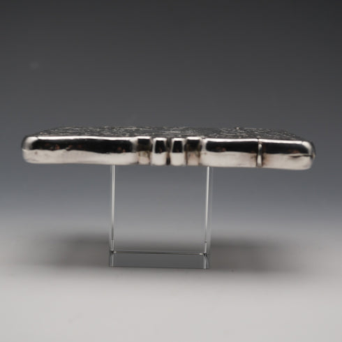 1905 British Antique Sterling Silver Large Card Case 97g John Rose