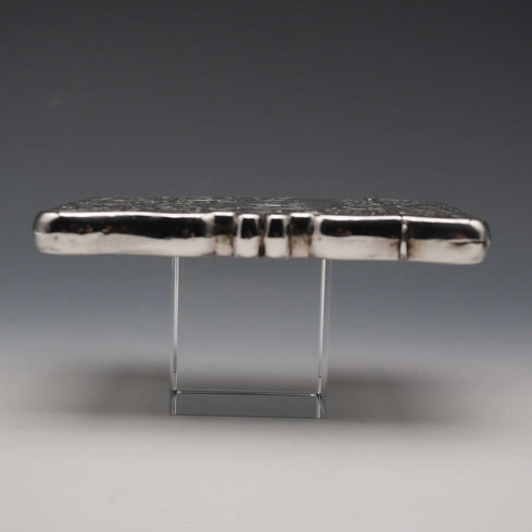 1905 British Antique Sterling Silver Large Card Case 97g John Rose