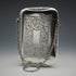 1916 English Antique Sterling Silver Card Case with Chain 71g Edwin Joseph Houlston