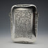1916 English Antique Sterling Silver Card Case with Chain 71g Edwin Joseph Houlston