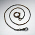 Vintage two-tone alloy Albert chain with a spring ring clasp