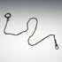 Vintage two-tone alloy Albert chain with a spring ring clasp