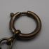 Vintage two-tone alloy Albert chain with a spring ring clasp