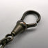 Vintage two-tone alloy Albert chain with a spring ring clasp