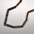 Vintage two-tone alloy Albert chain with a spring ring clasp