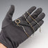 Vintage two-tone alloy Albert chain with a spring ring clasp