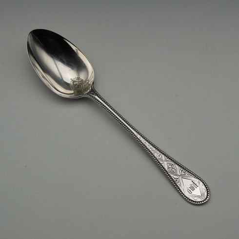 1866年 英國古董純銀洗禮湯匙 37g 附盒 Martin, Hall&Co