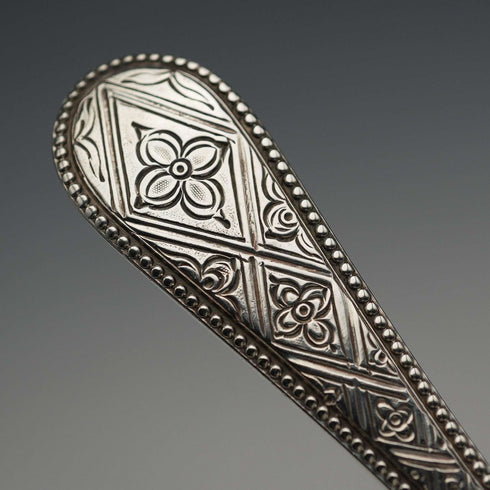 1866年 英國古董純銀洗禮湯匙 37g 附盒 Martin, Hall&Co