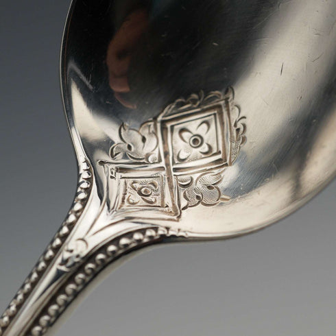 1866年 英國古董純銀洗禮湯匙 37g 附盒 Martin, Hall&Co