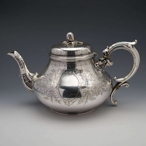 1882年 英國古董鍍銀茶具 Elkington