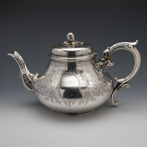 1882年 英國古董鍍銀茶具 Elkington